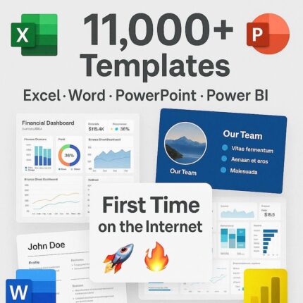11000+Microsoft Excel, Word ,PPT, Templates