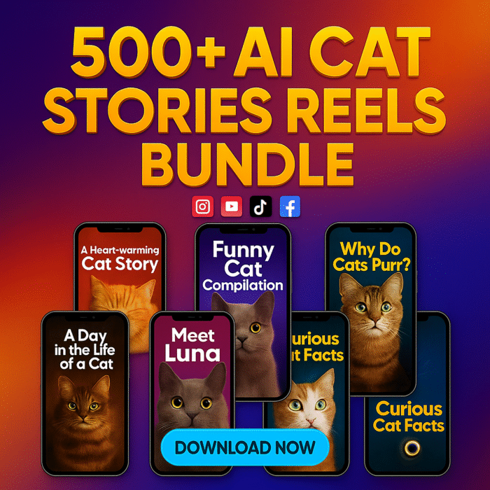 500+ Ai Cat Stories Trending Reels bundle 2025 - Image 1