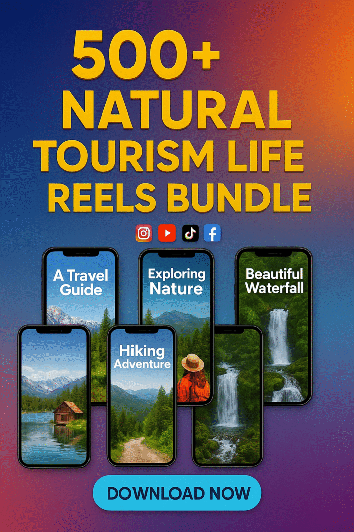 500+Nature Tourism life Reels Bundle | Viral Relaxing  Videos | MRR/PLR | For Reels, TikTok, YouTube Shorts | Instant Download - Image 1