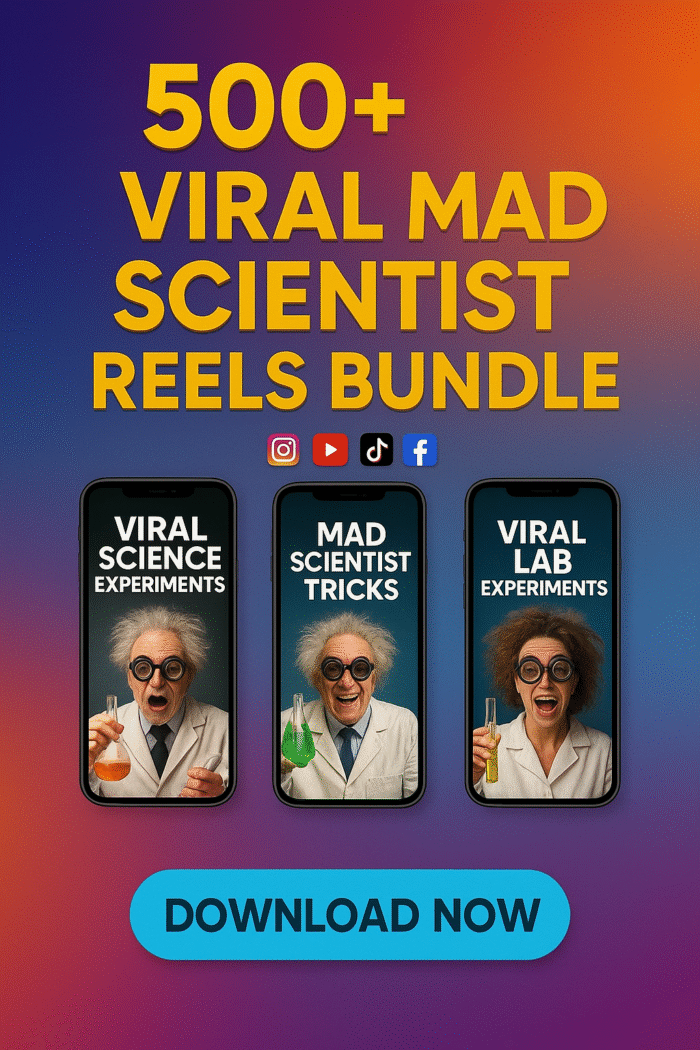 500+ VIRAL MAD SCIENTIST REELS BUNDLE - Image 1